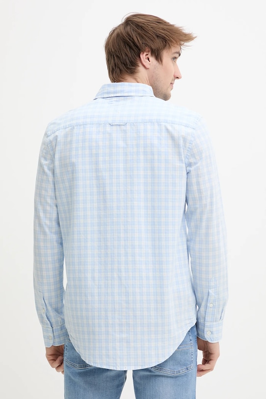 Одежда Хлопковая рубашка Tommy Jeans DM0DM20885 голубой