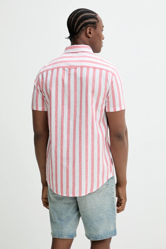 Odzież Tommy Jeans koszula z domieszką lnu DM0DM20894 biały