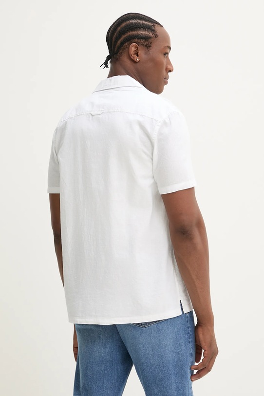 Odzież Tommy Jeans koszula z domieszką lnu DM0DM20895 biały