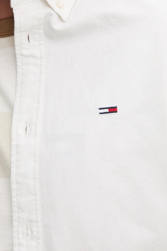 Tommy Jeans camasa din bumbac DM0DM21298 alb