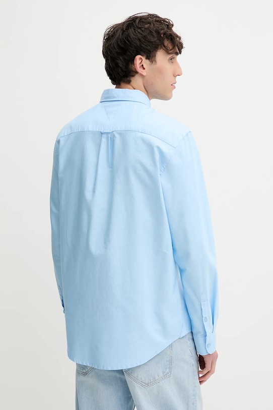 Ρούχα Βαμβακερό πουκάμισο Tommy Jeans DM0DM21298 μπλε