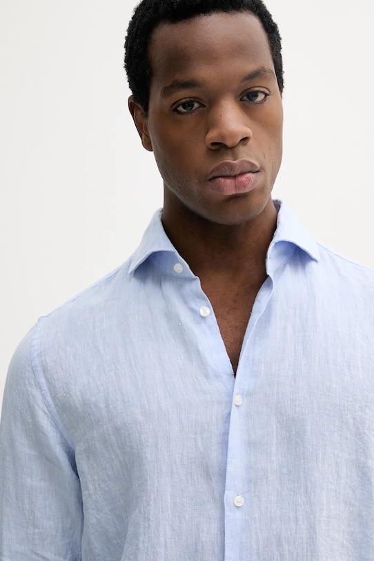 Сорочка з льону Joop! блакитний 30046075