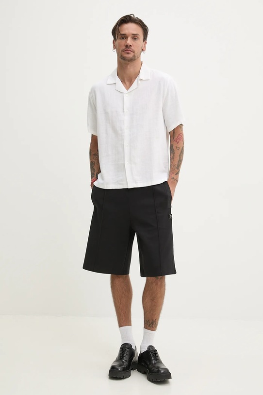 Πουκάμισο Abercrombie & Fitch KI125.5075.100 μπεζ SS25