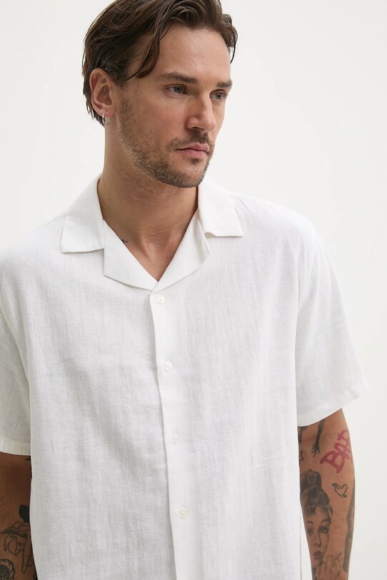 Πουκάμισο Abercrombie & Fitch μπεζ KI125.5075.100