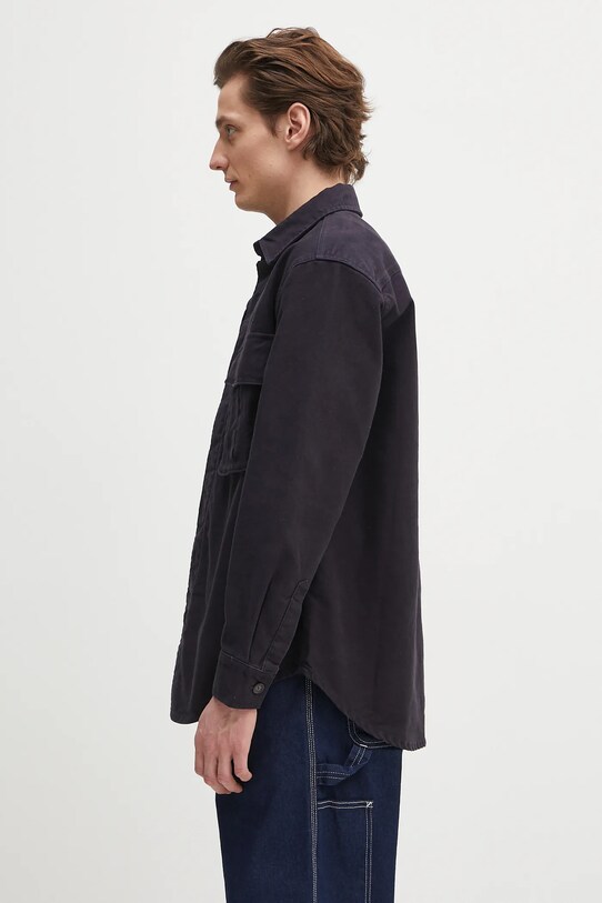 Barbour cotton shirt Barbour Jungle Sateen Overshirt MOS0417 navy SS25