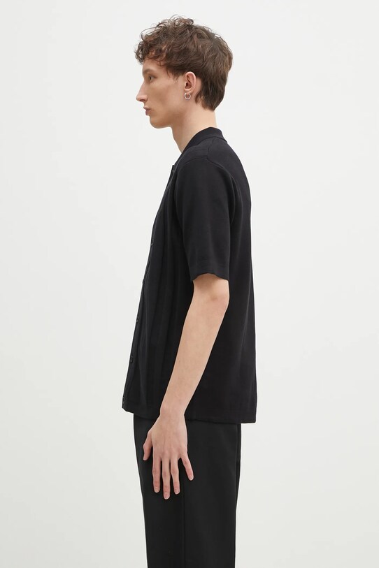Хлопковая рубашка Fred Perry K9727.102 чёрный SS25