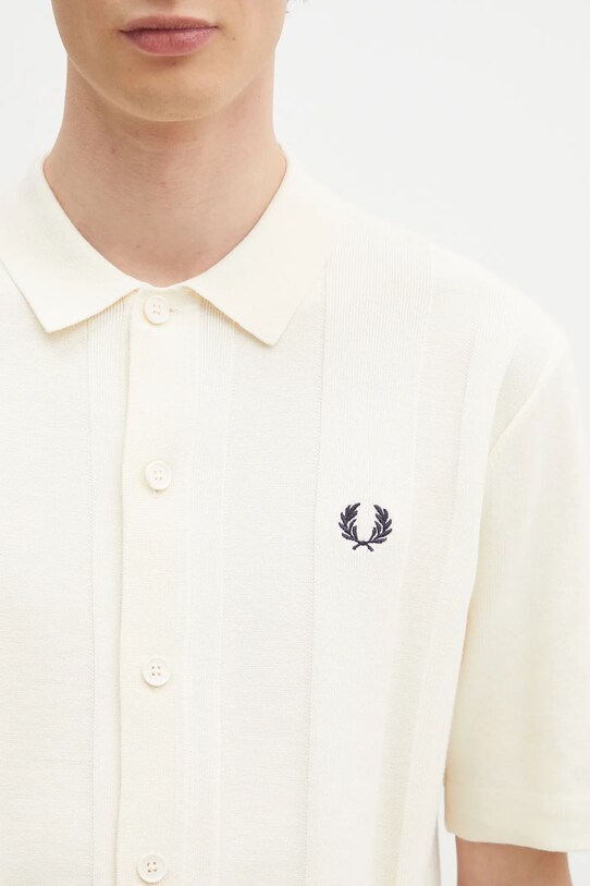 Памучна риза Fred Perry бежов K9727.560