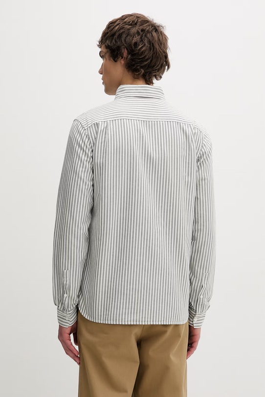 Odzież Fred Perry koszula bawełniana M6574.X89 zielony