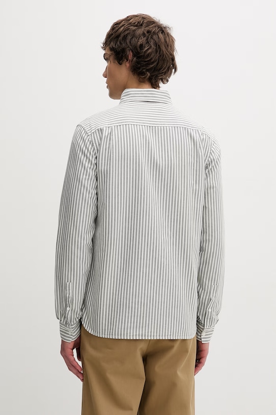 Odzież Fred Perry koszula bawełniana M6574.X89 zielony