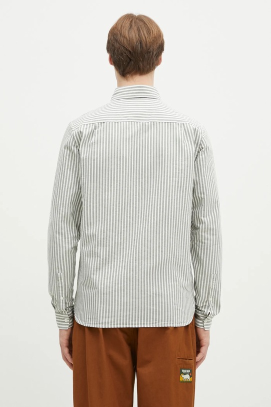 Odzież Fred Perry koszula bawełniana M6574.X89 zielony