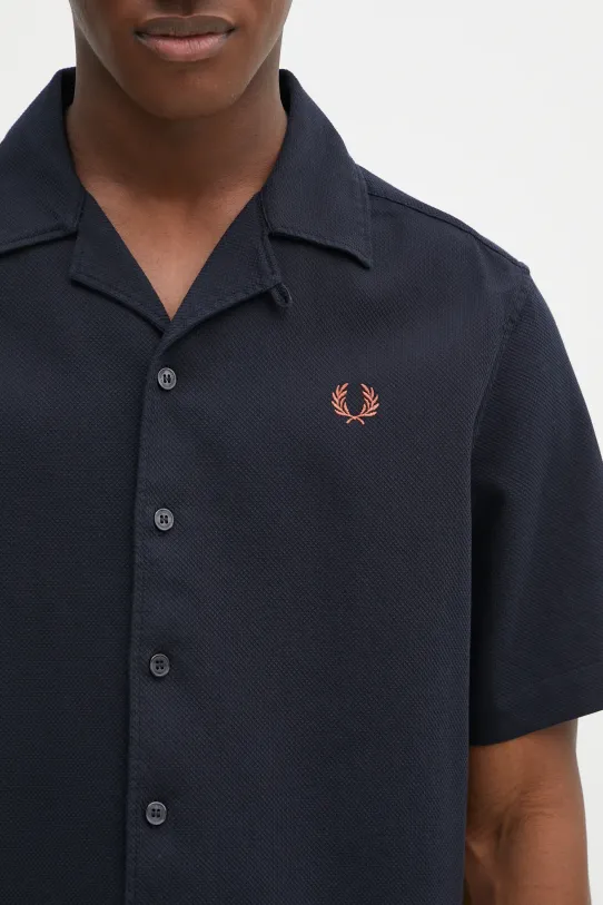 Fred Perry koszula bawełniana granatowy M7774.248