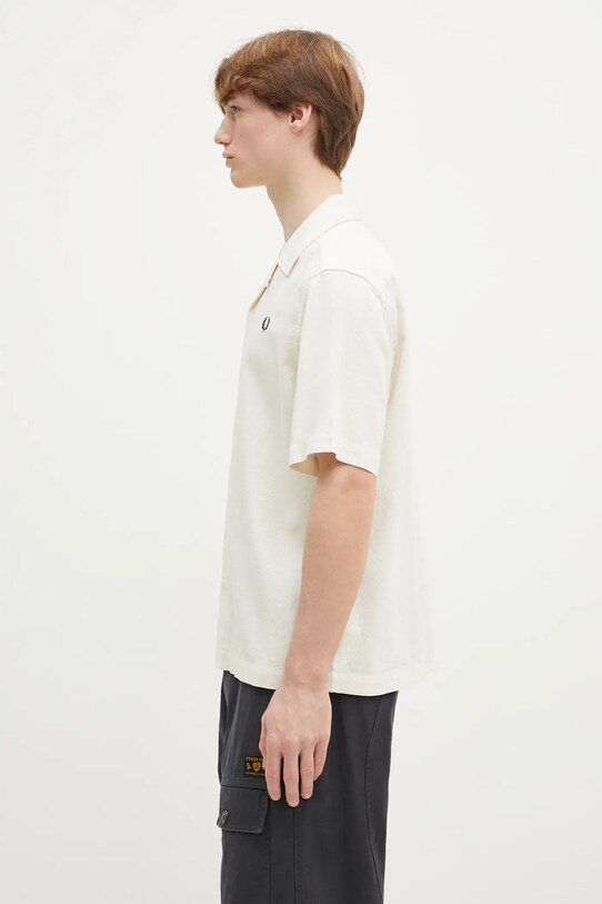 Pamučna košulja Fred Perry M7774.560 bež SS25