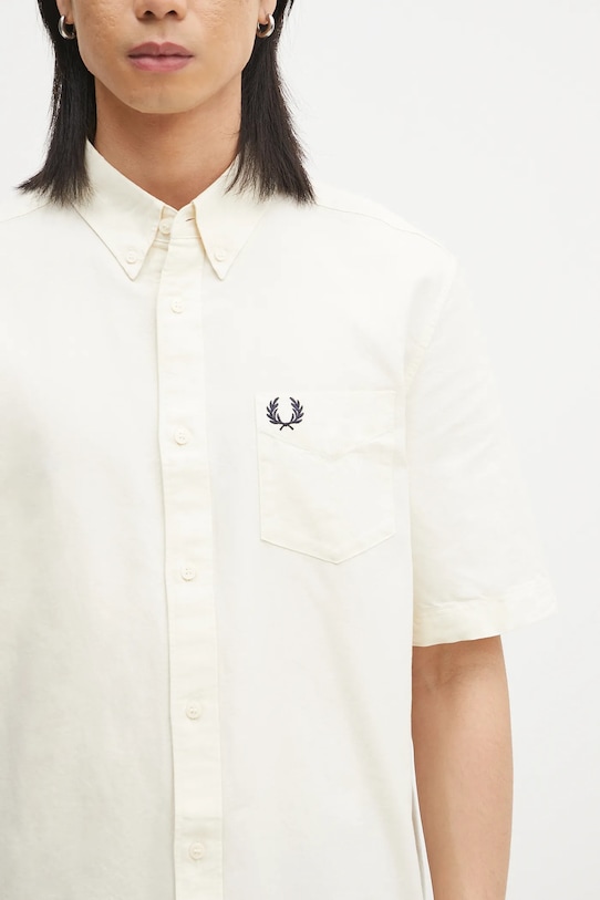 Fred Perry cotton shirt beige M8730.F79