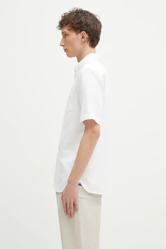 Fred Perry camicia in cotone M8730.100 bianco SS25