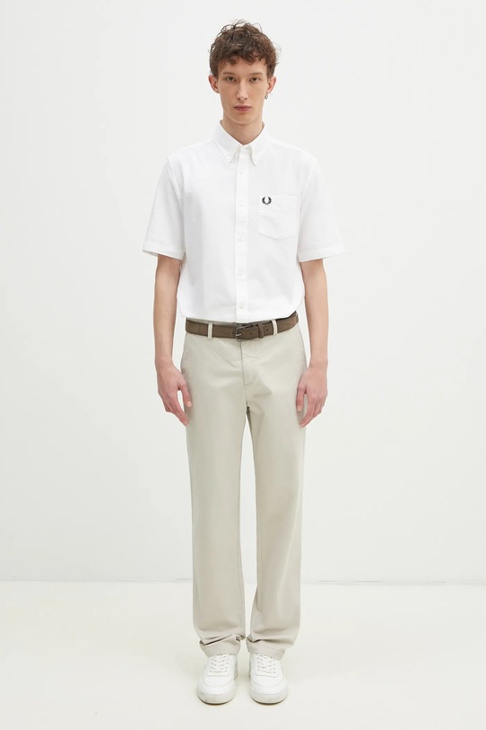 Fred Perry camasa din bumbac M8730.100 bej