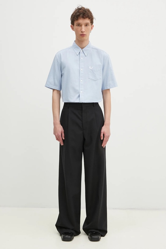Хлопковая рубашка Fred Perry M8730.146 голубой