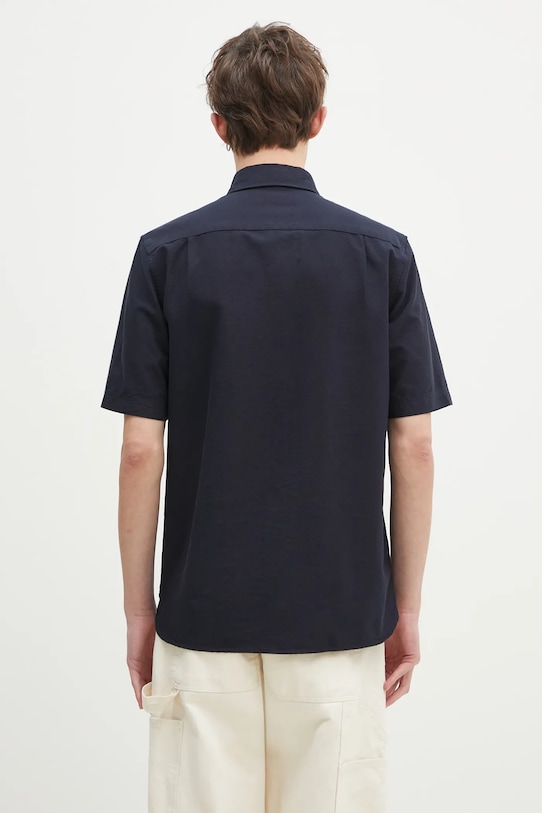 Ρούχα Βαμβακερό πουκάμισο Fred Perry M8730.608 σκούρο μπλε