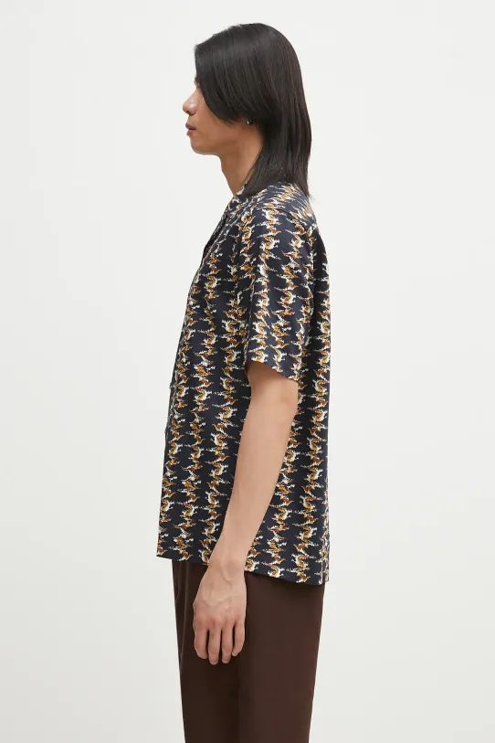 Fred Perry cotton shirt M9629.608 navy SS25