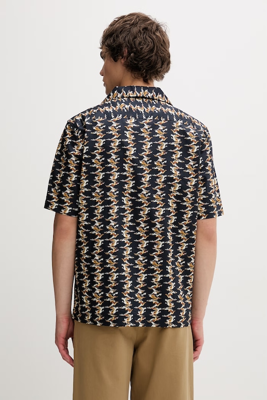 Odzież Fred Perry koszula bawełniana M9629.608 granatowy