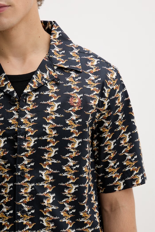 Fred Perry koszula bawełniana M9629.608 granatowy