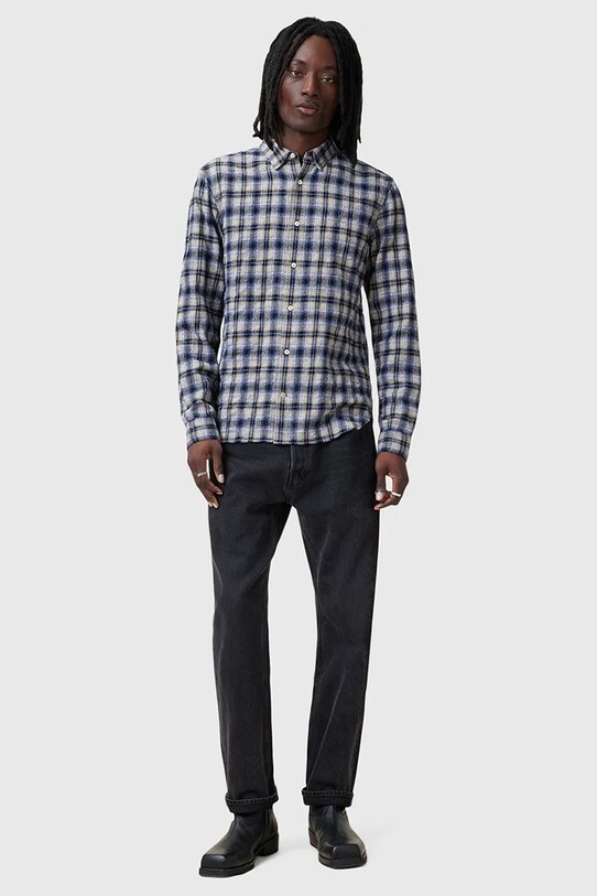 Хлопковая рубашка AllSaints ORIN M019SC
