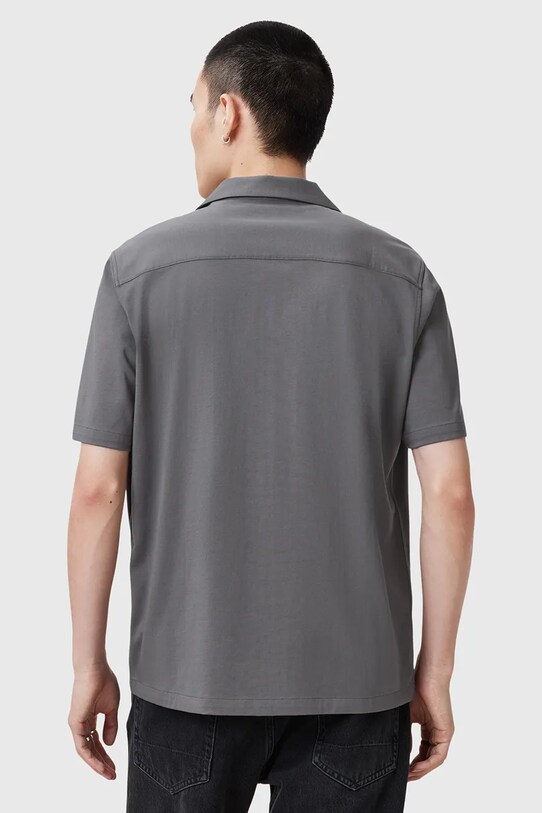 Бавовняна сорочка AllSaints HUDSON сірий M081SA
