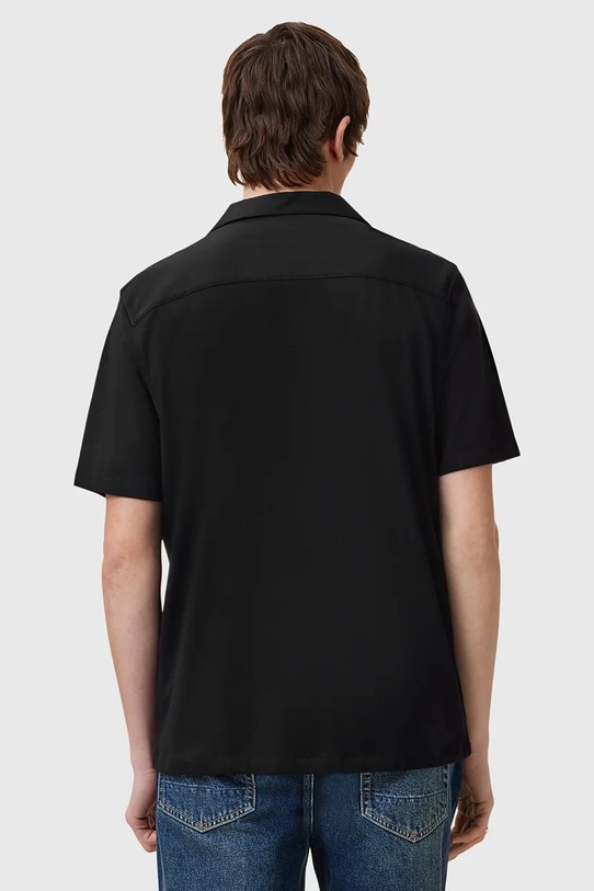 AllSaints koszula bawełniana HUDSON czarny M081SA