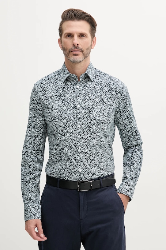 Marciano Guess cămașă flori albastru 4GHH02.4388Z