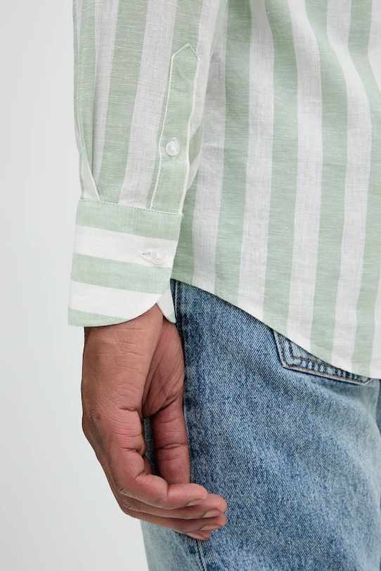 Marciano Guess camicia di lino BILL 5GHH20.4461Z turchese