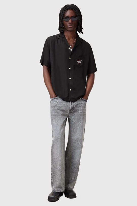 AllSaints camasa LOVERS M008SC negru