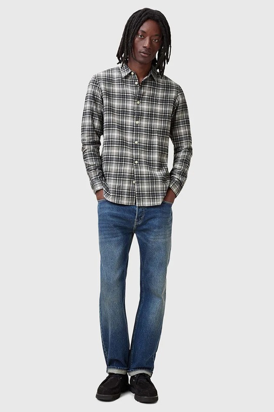 Βαμβακερό πουκάμισο AllSaints GRATTON M021SC