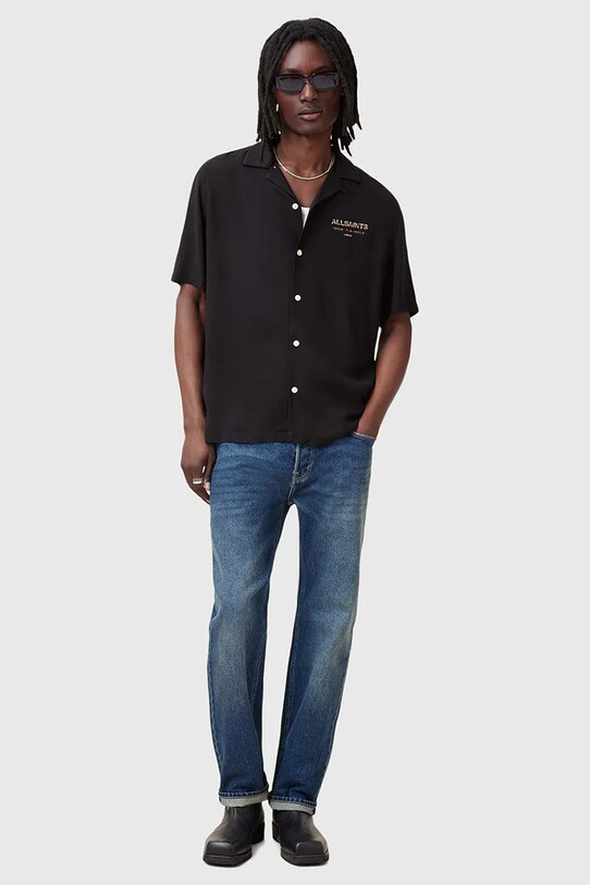 Рубашка AllSaints UNDRGNDBOWA M034SC чёрный