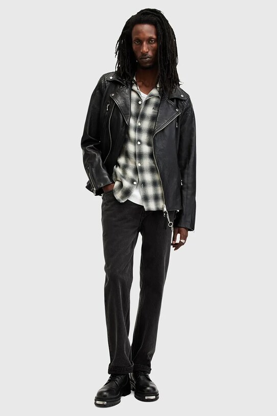 Bavlnená košeľa AllSaints UNDRGRND M163SB biela