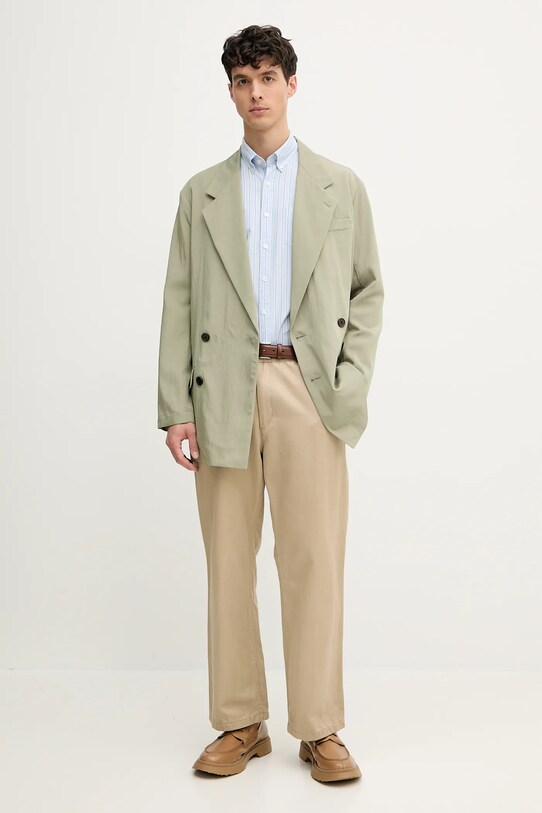 Бавовняна сорочка Hackett London HM3010276 блакитний SS25