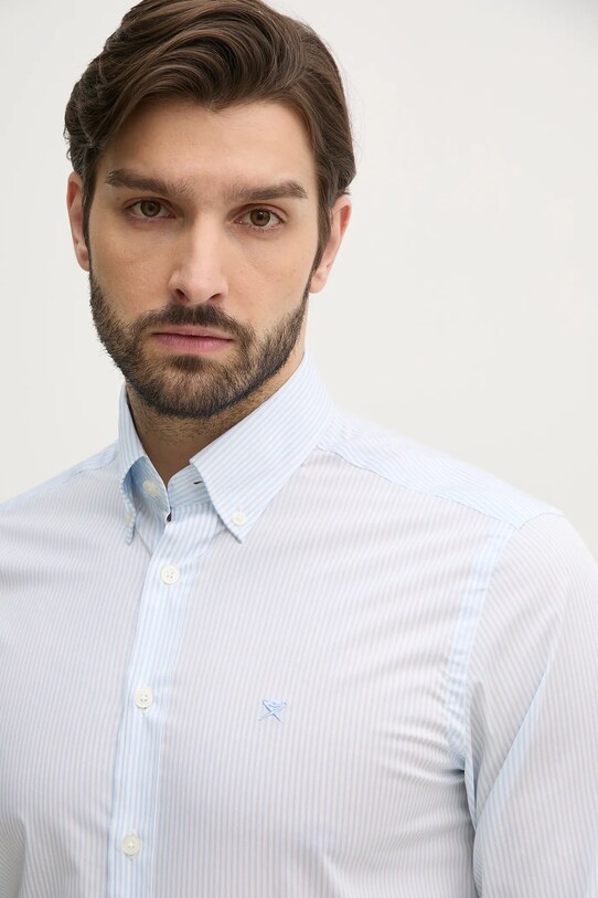 Hackett London koszula niebieski HM3010261