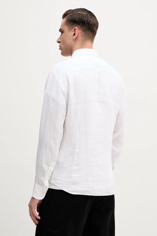 Abbigliamento Hackett London camicia di lino HM3010266 bianco