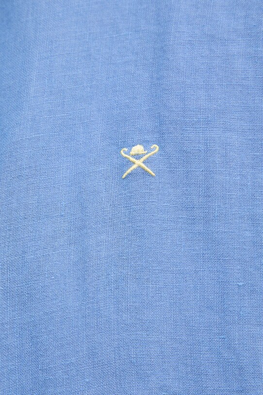 Hackett London koszula lniana HM3010266