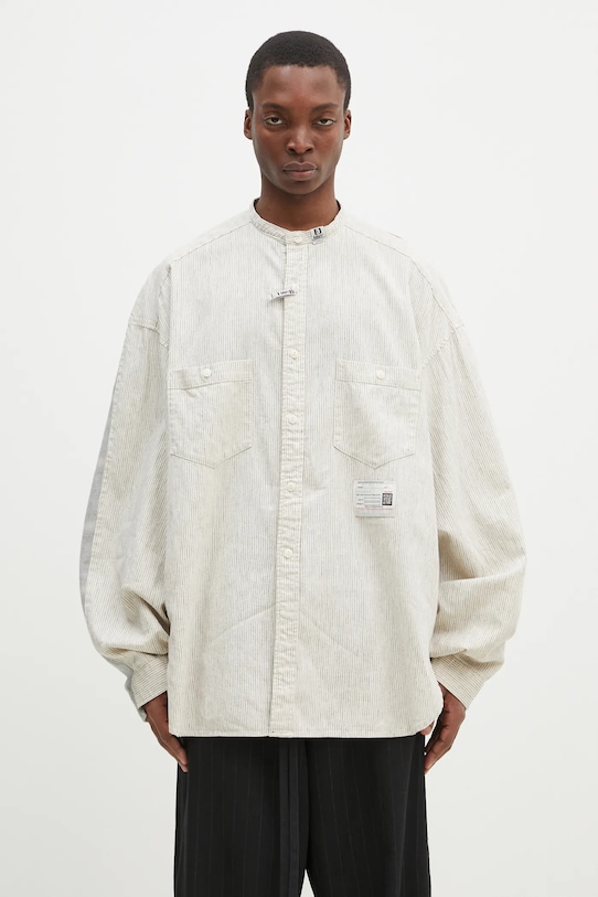 Maison MIHARA YASUHIRO Both Fronts L/S Shirts A14SH081 gri SS25