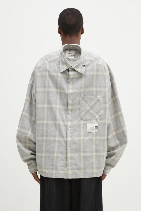 Maison MIHARA YASUHIRO Both Fronts L/S Shirts A14SH081 gri