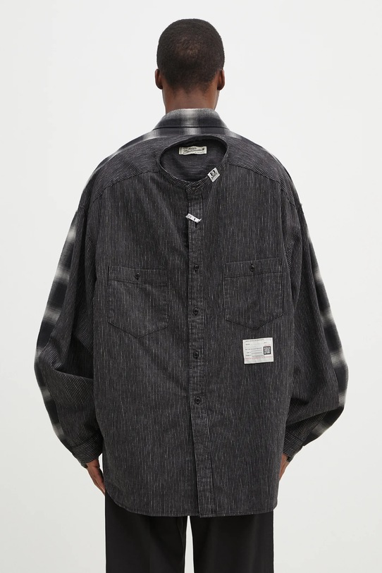 Maison MIHARA YASUHIRO Both Fronts L/S Shirts čierna A14SH081
