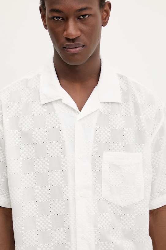 Vans koszula bawełniana beżowy VN000M1FFS81