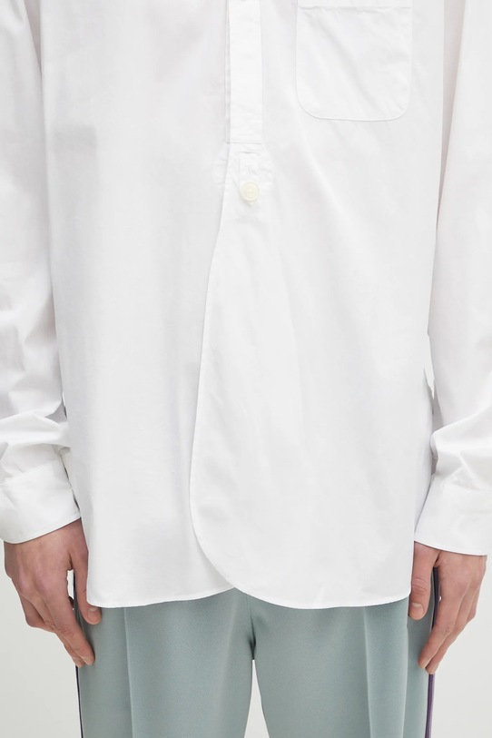 Bavlnená košeľa Needles Double Round Collar EDW biela QV294