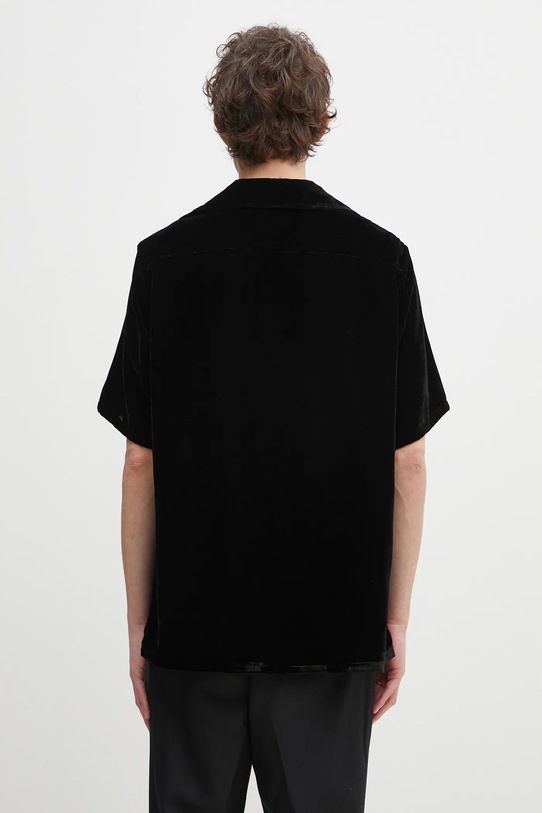 Ρούχα Βελουτέ πουκάμισο Needles Italian Collar QV302 μαύρο