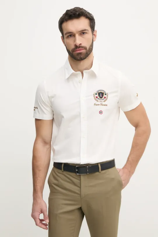 Сорочка Aeronautica Militare casual бежевий CA1285CT3288