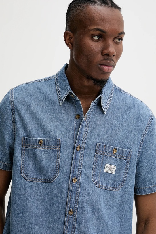 Джинсова сорочка Guess Jeans блакитний M5GH09.D5NY2