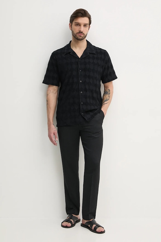 BALR. camasa din bumbac B1132.1014 negru SS25