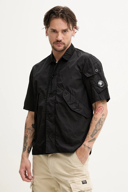 C.P. Company ing sima fekete 18CMOS035A005904G