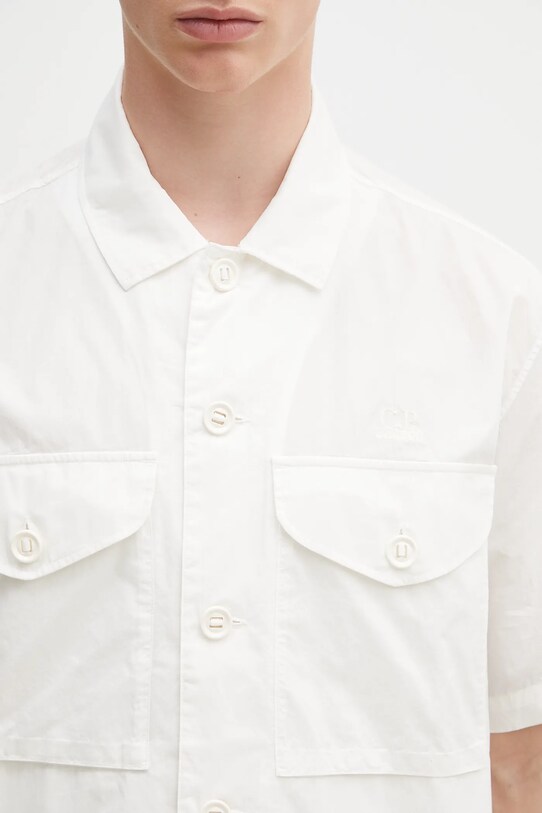 C.P. Company koszula bawełniana beżowy 18CMSH236A005328G