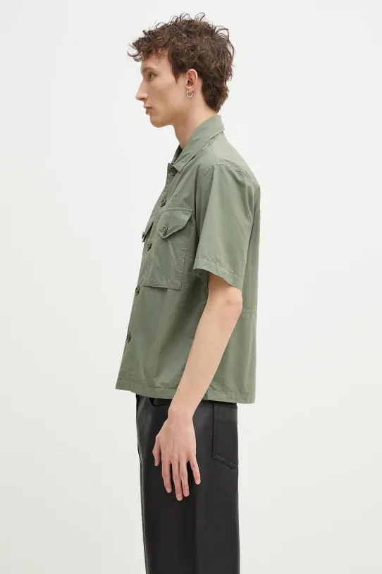 C.P. Company cotton shirt 18CMSH236A005328G green SS25