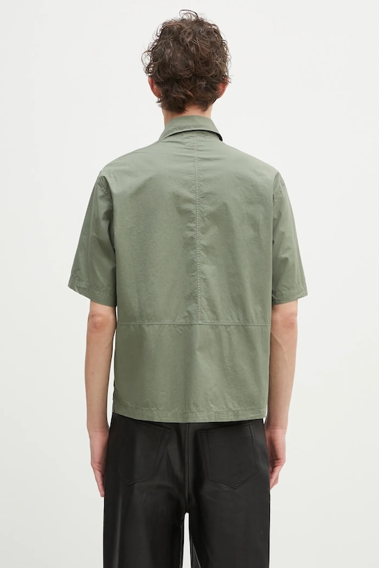 Ρούχα Βαμβακερό πουκάμισο C.P. Company 18CMSH236A005328G πράσινο